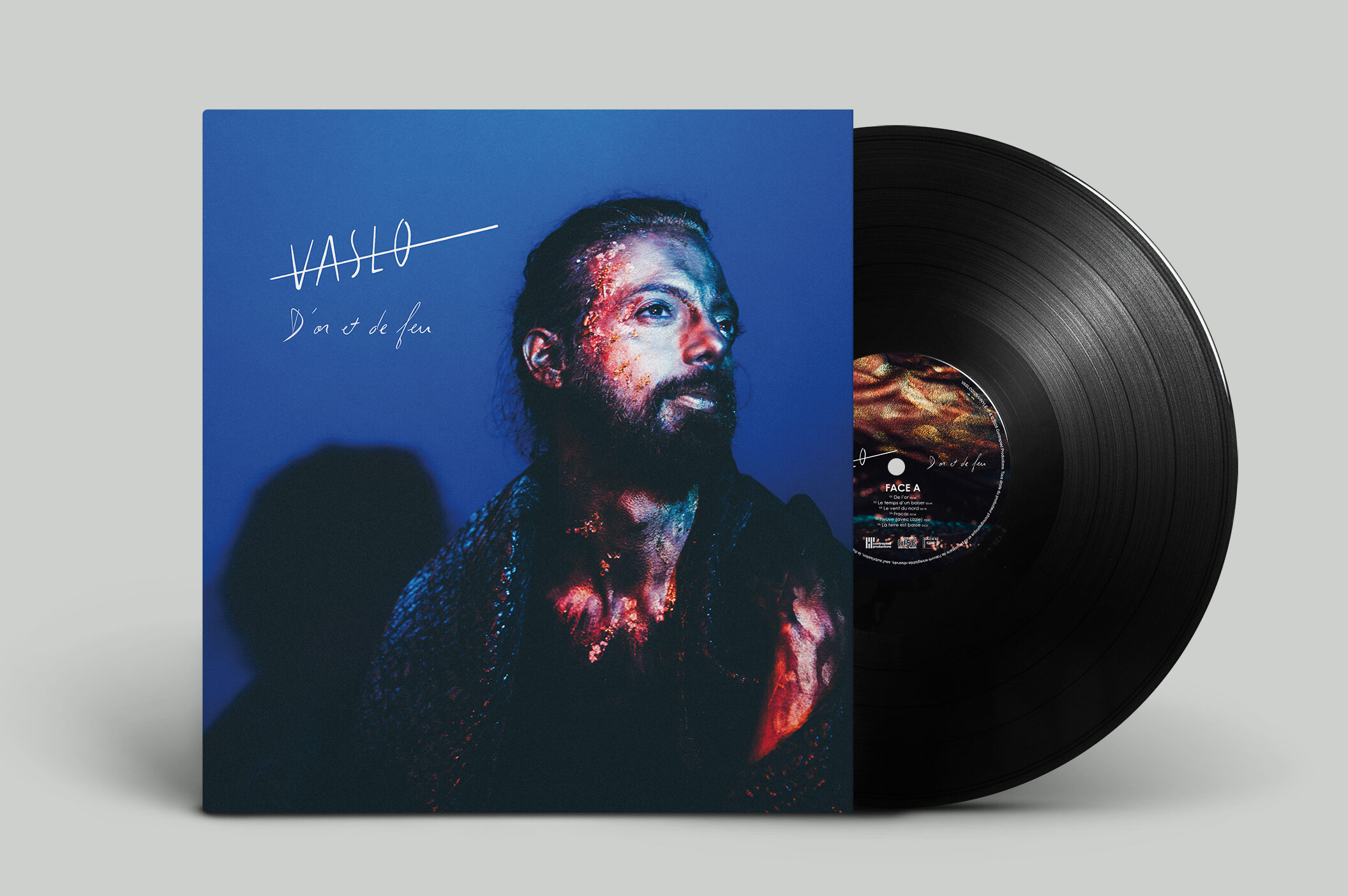 Vinyle « D'or et de feu » dédicacé